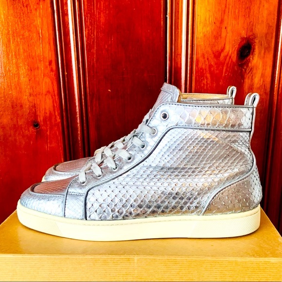 C. Louboutin Rantus Orlato Silver Python EU 43 - Picture 3 of 9